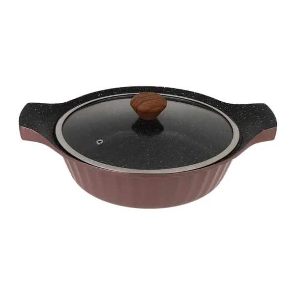ماهیتابه دو دسته سایز 28 کایزر رزگلد