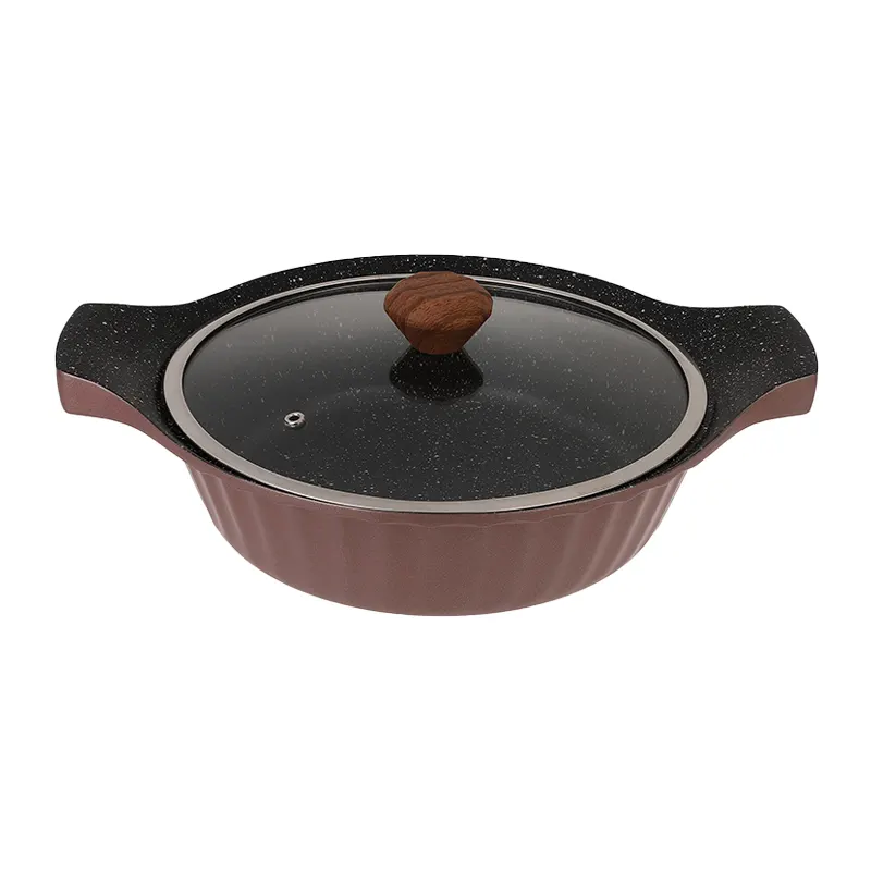 ماهیتابه دو دسته سایز 28 کایزر رزگلد