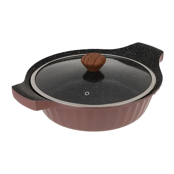 ماهیتابه دو دسته سایز 28 کایزر رزگلد