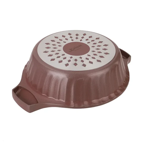 ماهیتابه دو دسته سایز 28 کایزر رزگلد
