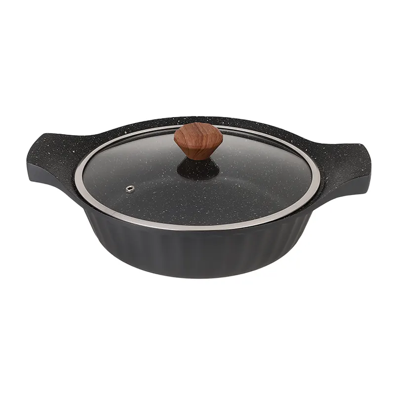 ماهیتابه دو دسته سایز 28 کایزر طوسی